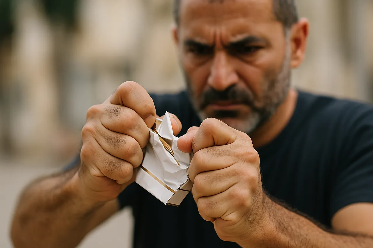 גבר מפסיק לעשן